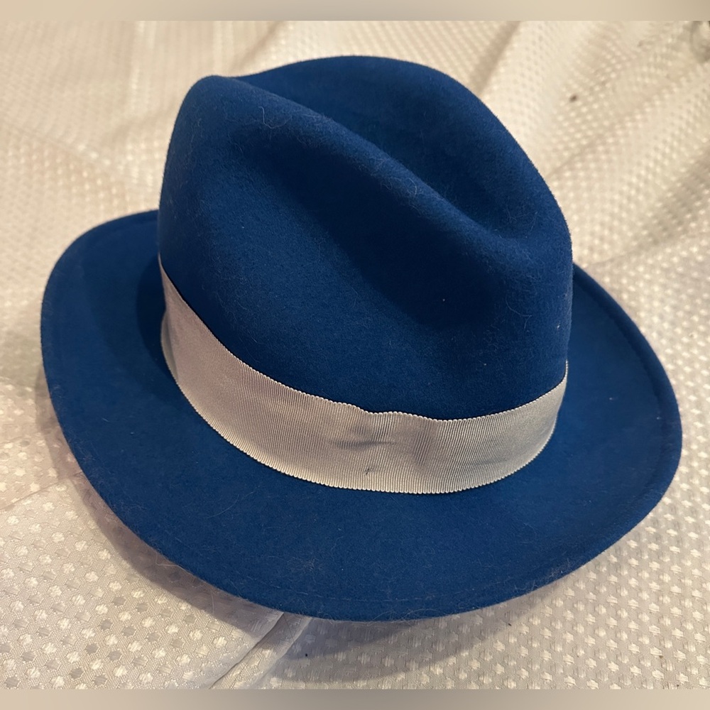 Goorin Bros Royal Blue Fedora “Dean the Butcher”Hat - Picture 4 of 10
